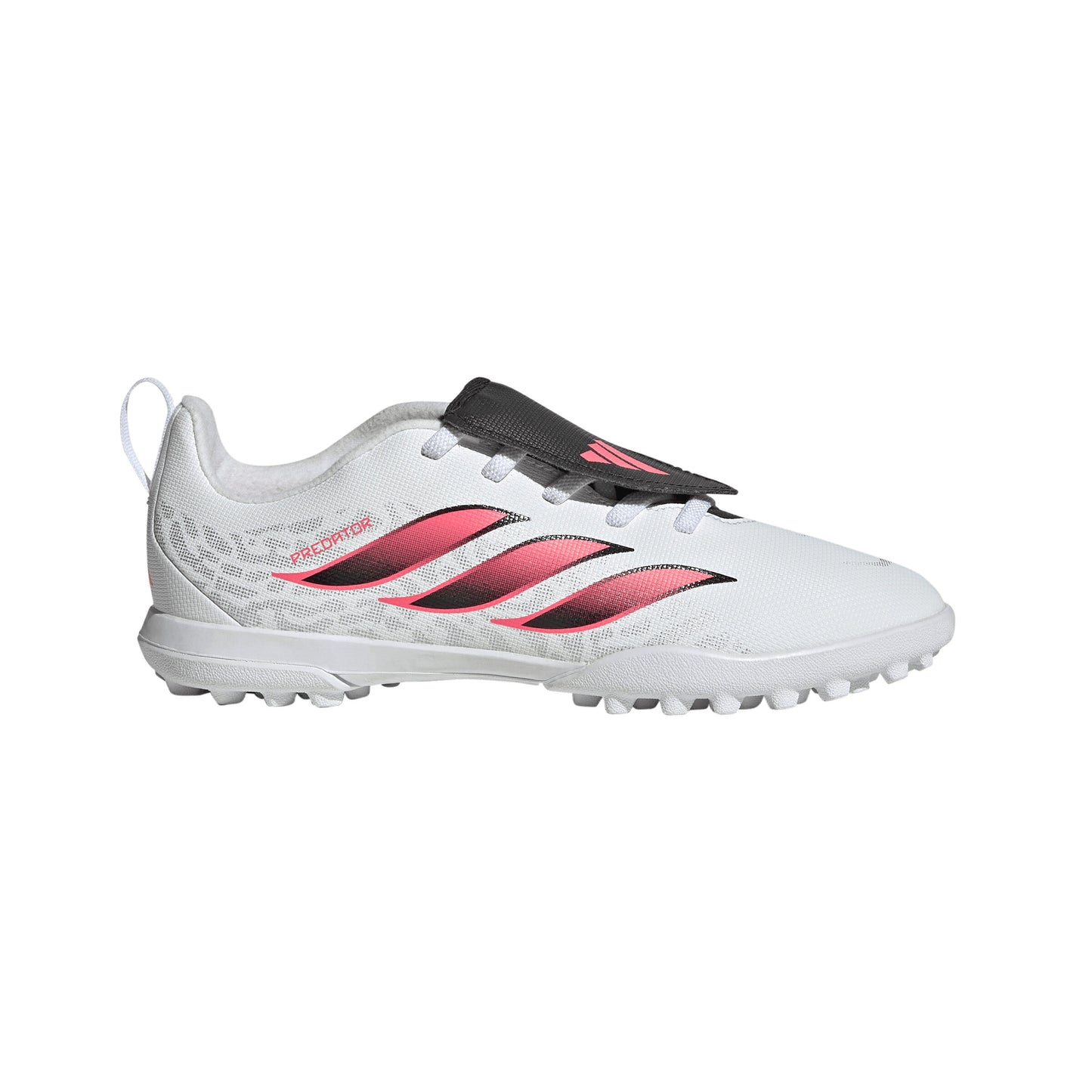 アディダス キッズ プレデター CLUB フォールディングシュータン 伸縮性シューレース TF adidas ジュニア トレーニングシューズ サッカー ターフ ホワイト ソーラーターボ ih2087