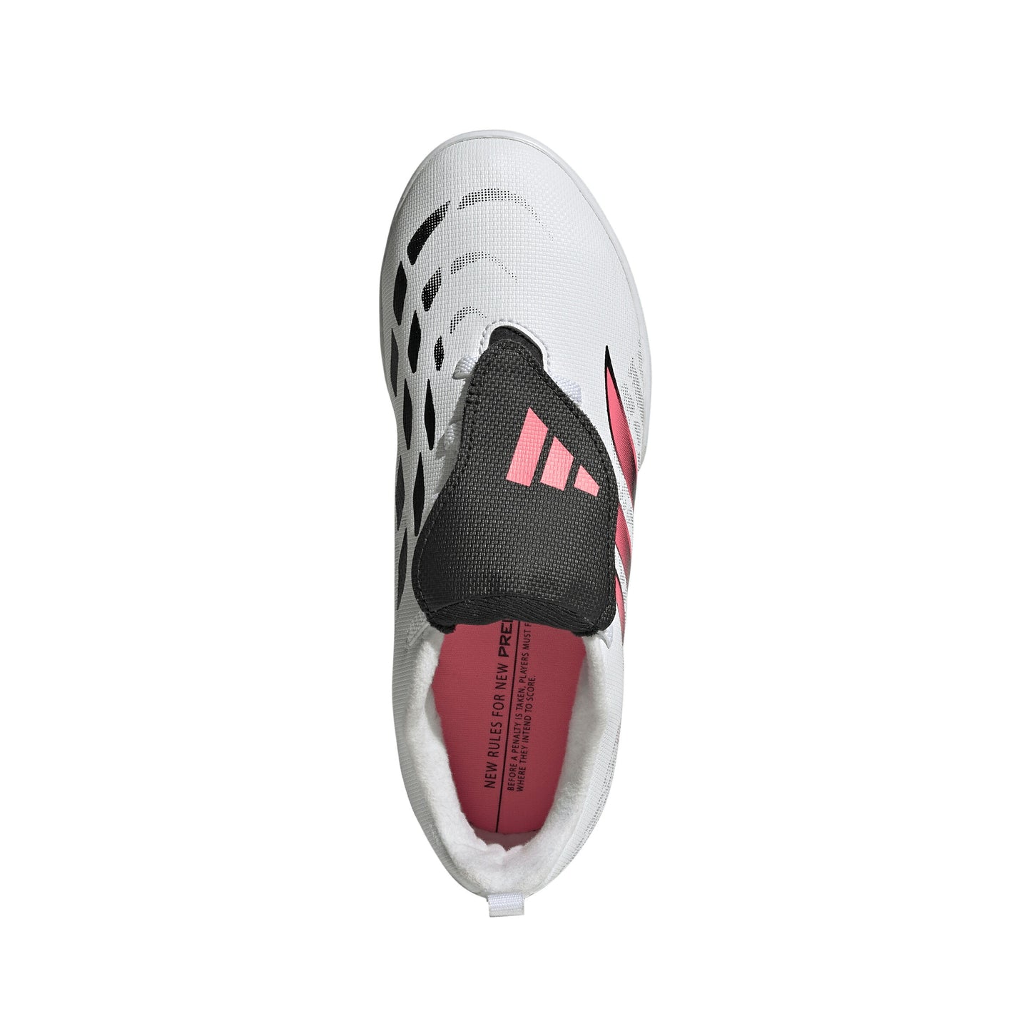 アディダス キッズ プレデター CLUB フォールディングシュータン 伸縮性シューレース TF adidas ジュニア トレーニングシューズ サッカー ターフ ホワイト ソーラーターボ ih2087