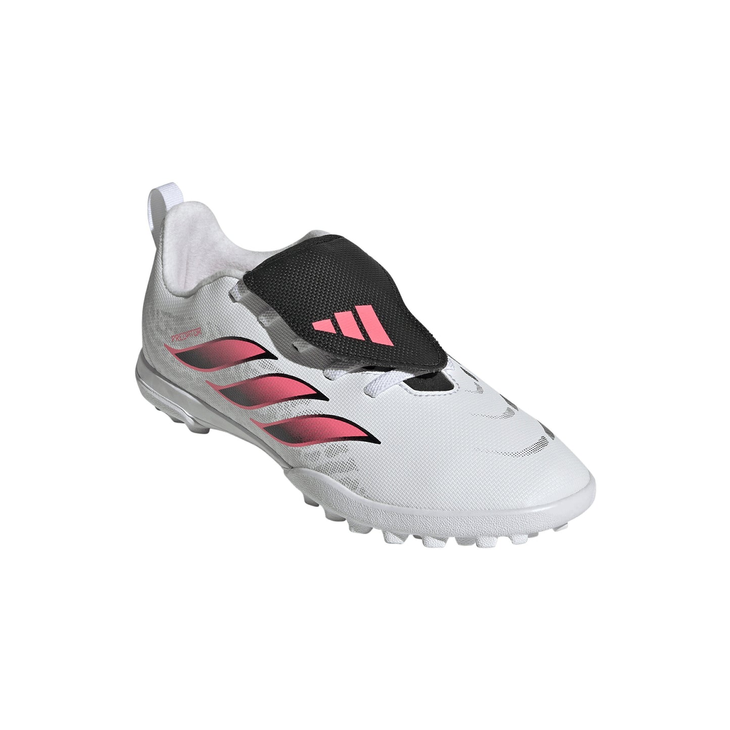 アディダス キッズ プレデター CLUB フォールディングシュータン 伸縮性シューレース TF adidas ジュニア トレーニングシューズ サッカー ターフ ホワイト ソーラーターボ ih2087