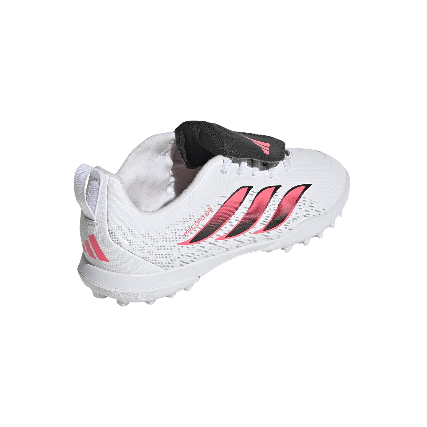 アディダス キッズ プレデター CLUB フォールディングシュータン 伸縮性シューレース TF adidas ジュニア トレーニングシューズ サッカー ターフ ホワイト ソーラーターボ ih2087
