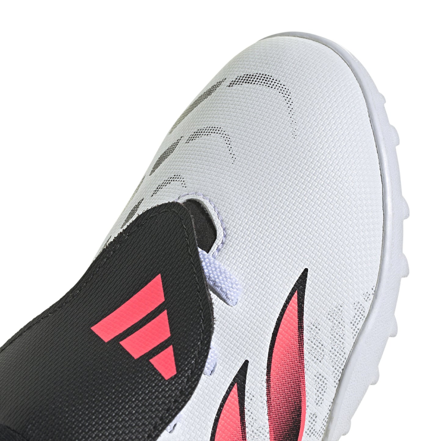 アディダス キッズ プレデター CLUB フォールディングシュータン 伸縮性シューレース TF adidas ジュニア トレーニングシューズ サッカー ターフ ホワイト ソーラーターボ ih2087