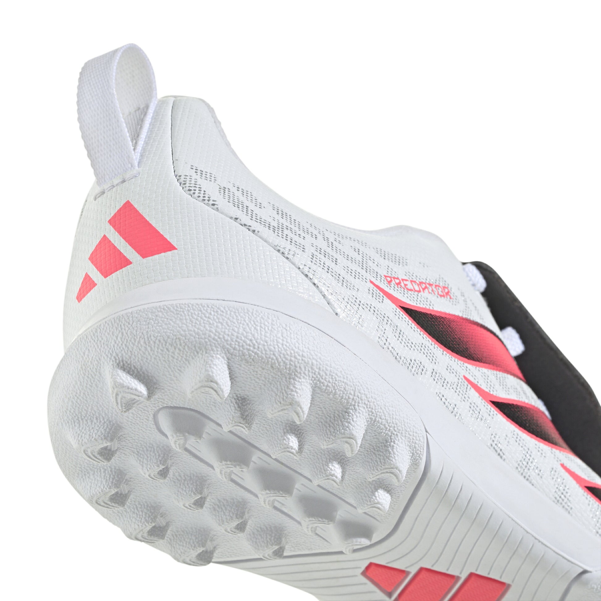 アディダス キッズ プレデター CLUB フォールディングシュータン 伸縮性シューレース TF adidas ジュニア トレーニングシューズ サッカー ターフ ホワイト ソーラーターボ ih2087