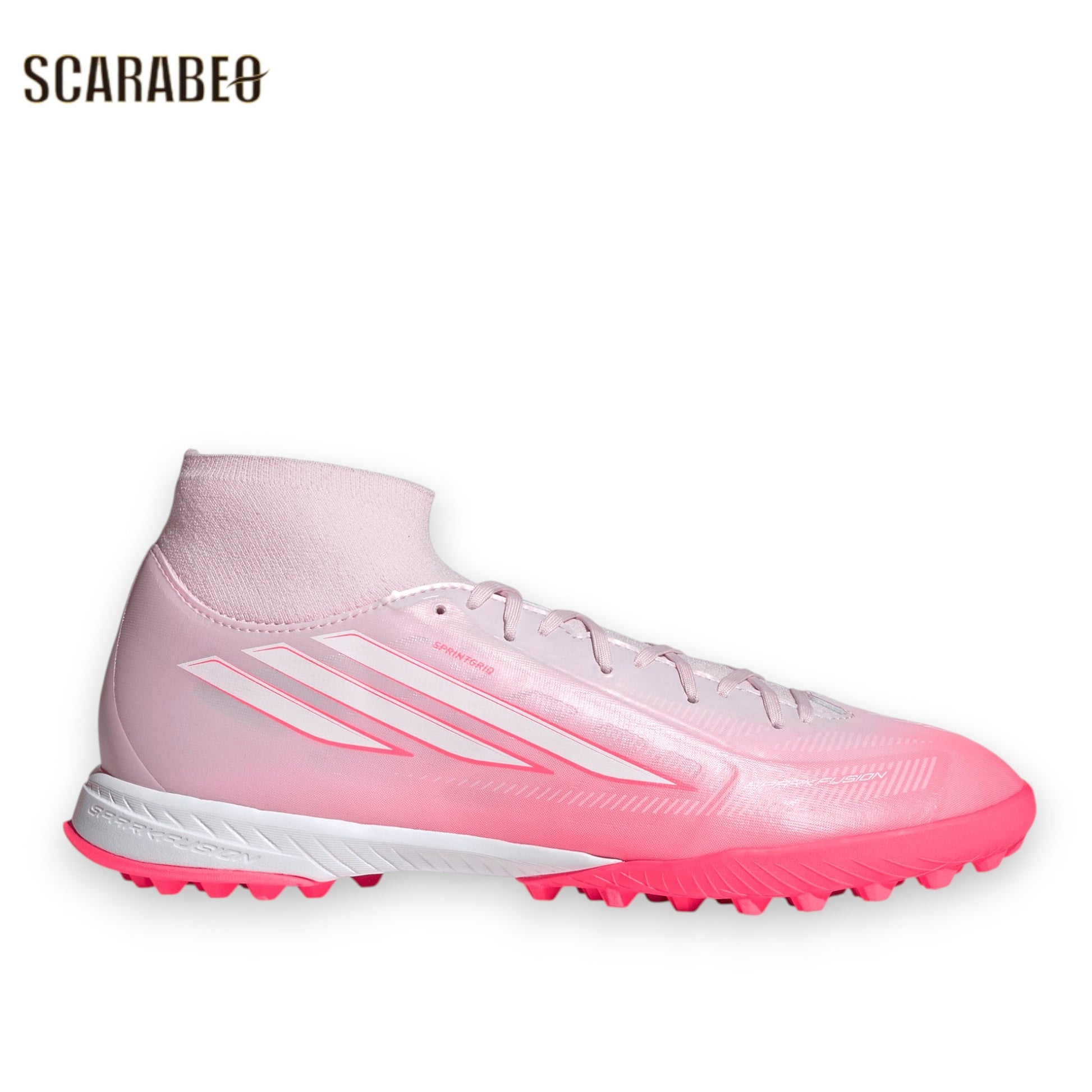 アディダス F50 SPARKFUSION LEAGUE TF ピンク ホワイト adidas トレーニングシューズ レディース サッカー ターフ 人工芝 女性向け ki1022