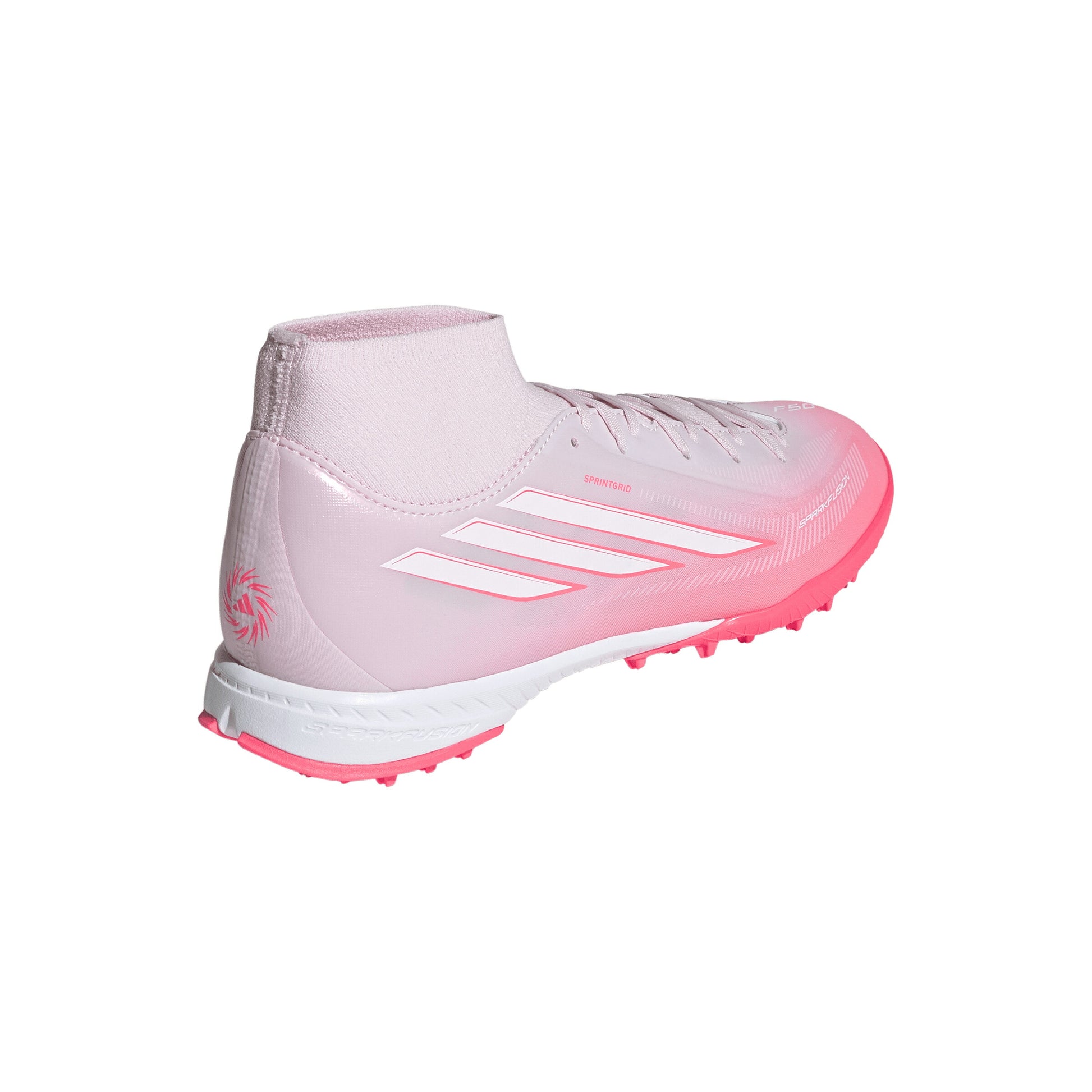 アディダス F50 SPARKFUSION LEAGUE TF ピンク ホワイト adidas トレーニングシューズ レディース サッカー ターフ 人工芝 女性向け ki1022