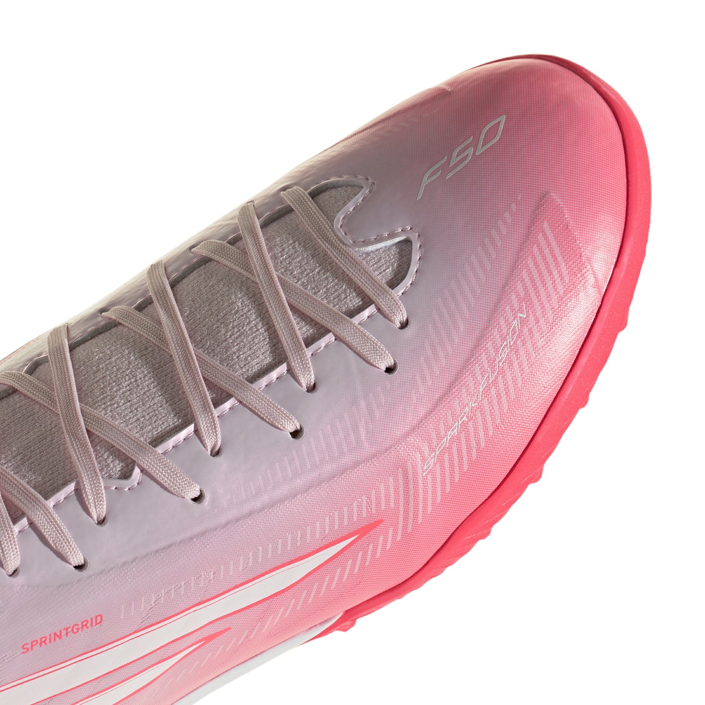 アディダス F50 SPARKFUSION LEAGUE TF ピンク ホワイト adidas トレーニングシューズ レディース サッカー ターフ 人工芝 女性向け ki1022