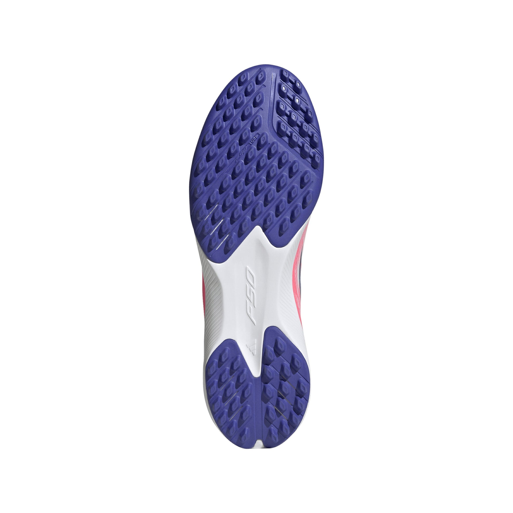 アディダス F50 HYPERFAST LEAGUE TF KJ3434 adidas トレーニングシューズ サッカー ターフ ホワイト ソーラーパープル 人工芝 土 F50 ハイパーファスト kj3434