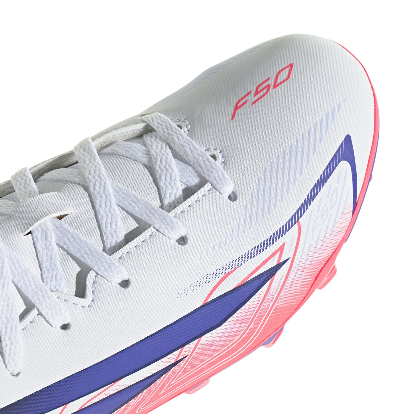 アディダス F50 HYPERFAST CLUB FxG J KK1308 adidas ジュニア サッカースパイク ホワイト ソーラーパープル 土 人工芝 天然芝 F50 ハイパーファスト キッズ kk1308