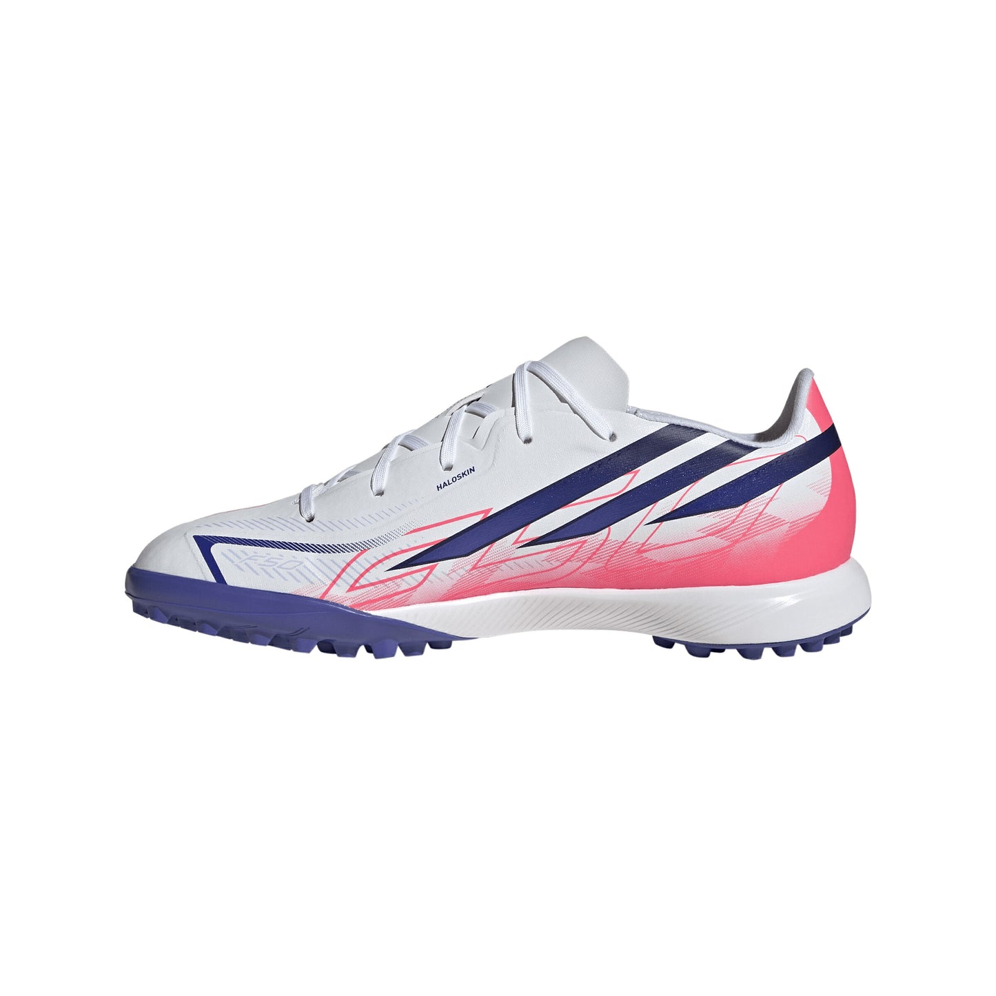 アディダス F50 ハイパーファスト LEAGUE TF ジュニア adidas F50 HYPERFAST LEAGUE TF J トレーニングシューズ サッカー ターフ ホワイト パープル ピンク kk1321