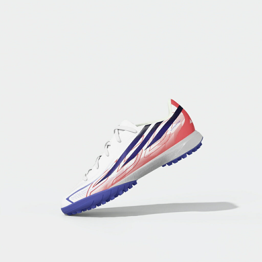 アディダス F50 ハイパーファスト LEAGUE TF ジュニア adidas F50 HYPERFAST LEAGUE TF J トレーニングシューズ サッカー ターフ ホワイト パープル ピンク kk1321