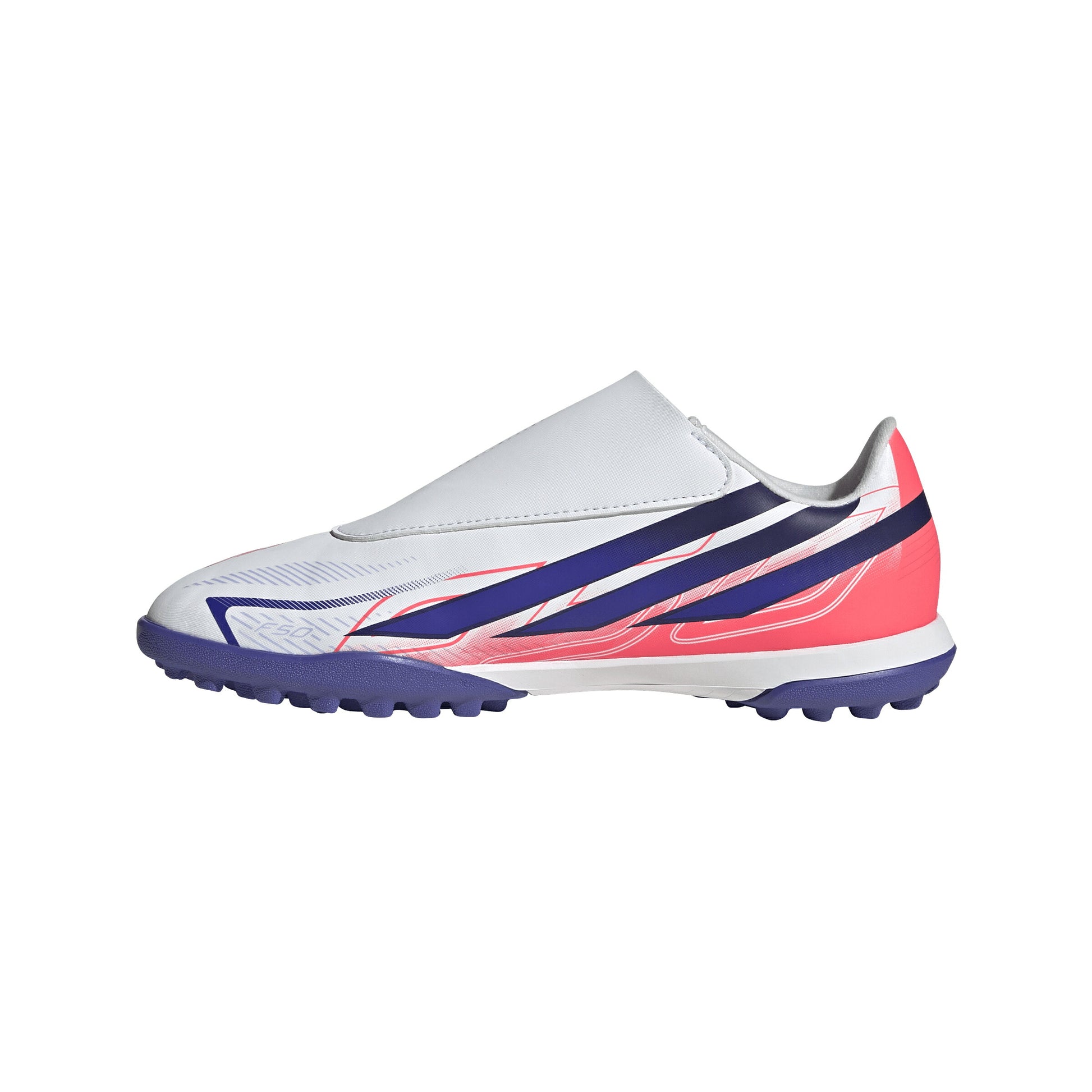 アディダス F50 HYPERFAST CLUB VEL TF J adidas ジュニア トレーニングシューズ サッカー ターフ ホワイト ソーラーパープル ソーラーターボ キッズ kk1335