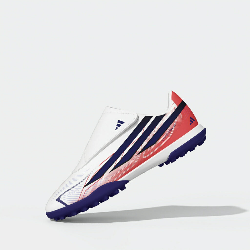 アディダス F50 HYPERFAST CLUB VEL TF J adidas ジュニア トレーニングシューズ サッカー ターフ ホワイト ソーラーパープル ソーラーターボ キッズ kk1335