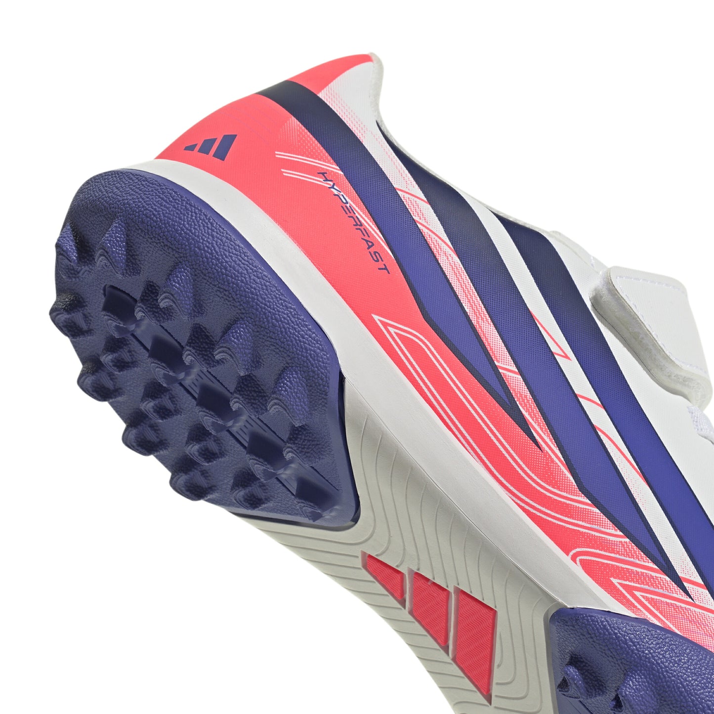 アディダス F50 ハイパーファスト CLUB H&L TF ジュニア adidas F50 HYPERFAST CLUB H&L TF J トレーニングシューズ サッカー ターフ ホワイト パープル ピンク キッズ kk1337