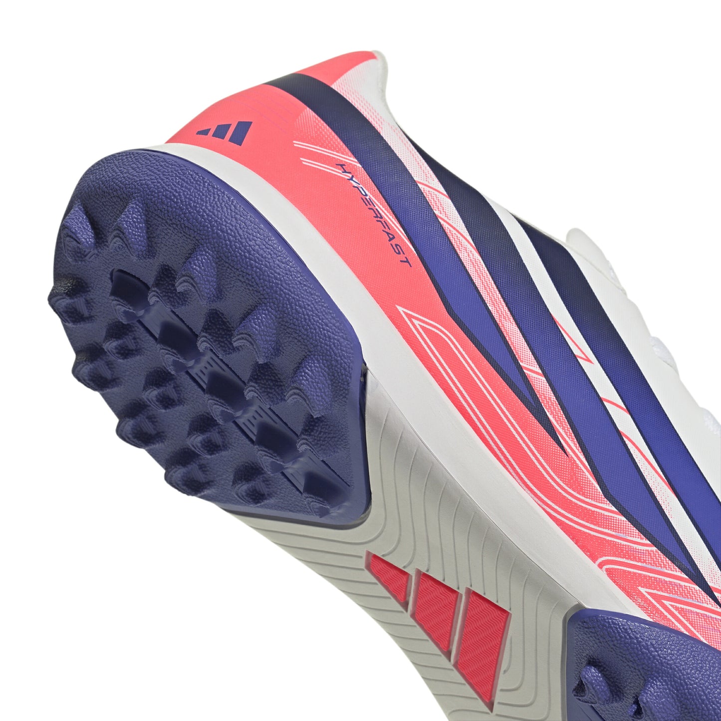 アディダス F50 HYPERFAST CLUB TF J KK1368 adidas ジュニア トレーニングシューズ サッカー ターフ ホワイト ソーラーパープル ソーラーターボ キッズ kk1368