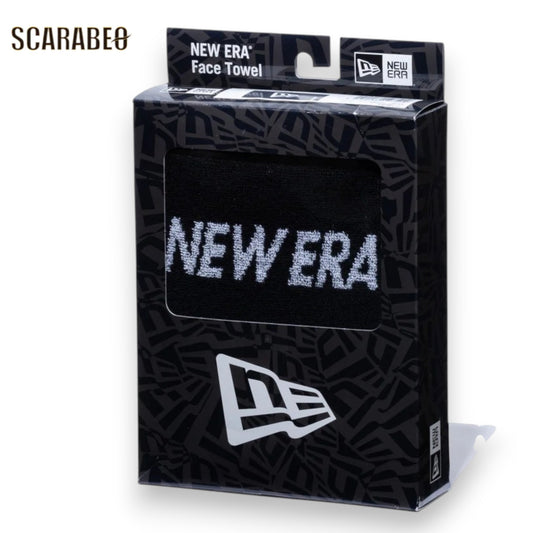 ニューエラ ボックスドタオル フェイスタオル フラッグロゴ ブラック NEW ERA 今治タオル ジャカード ユニセックス ギフト