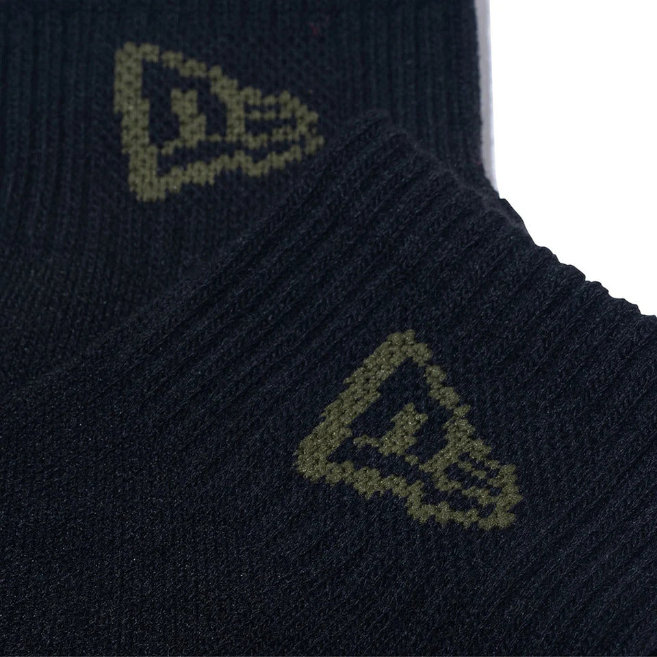 ニューエラ ソックス アンクル 3ペア ブラック オリーブ カーキ NEW ERA 靴下 3足組 アンクルソックス メンズ レディース ジュニア 14518189