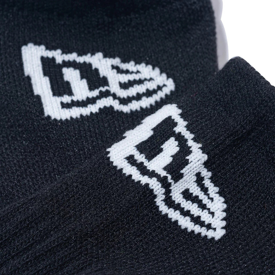 ニューエラ ソックス ショート 3ペア ブラック ネオンオレンジ ネオングリーン NEW ERA 靴下 3足組 ショートソックス メンズ レディース ジュニア 14518170