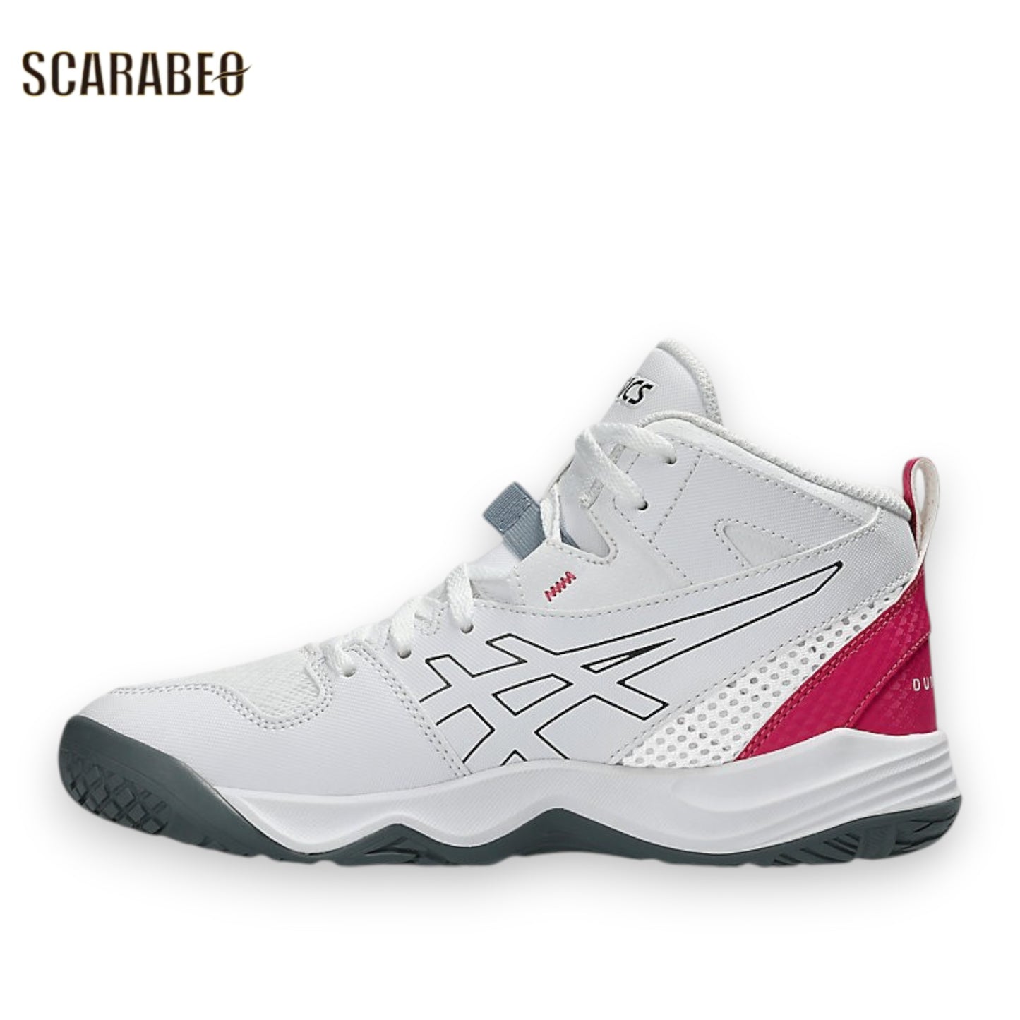 アシックス DUNKSHOT MB 10 1064A019.104 ホワイト ブラック ASICS ジュニア バスケットシューズ バッシュ キッズ 子供用 バスケットボール