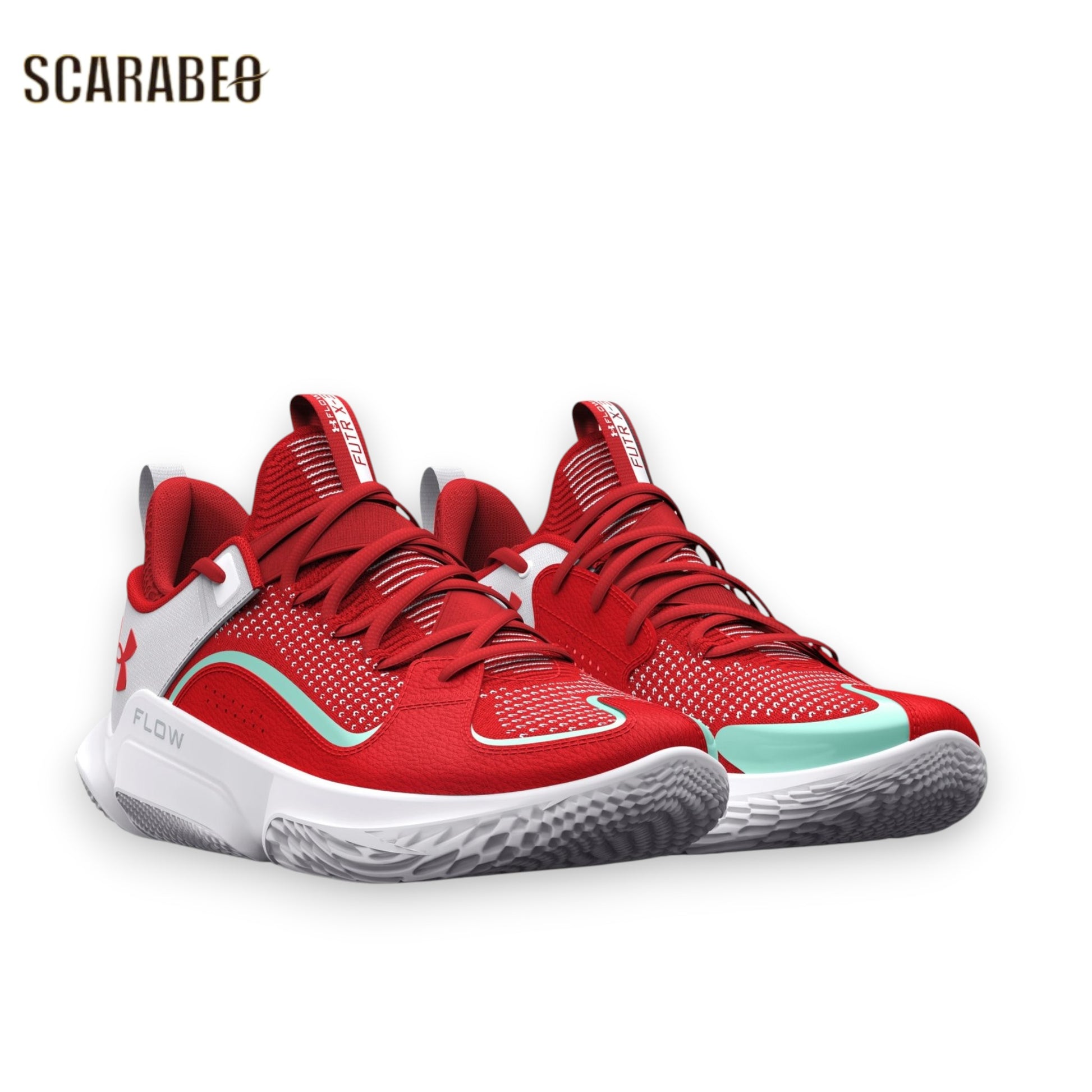 アンダーアーマー UAフロー フューチャーX 3 レッド ホワイト UNDER ARMOUR バスケットシューズ バッシュ メンズ レディース ユニセックス FLOW 3026630-600