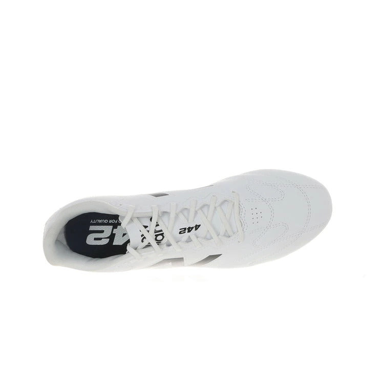 New Balance ニューバランス 442 CLUB HG/AG V3 2E U44H9TI2E ホワイト サッカースパイク ワイド 幅広 土 人工芝 天然芝 u44h9ti2e