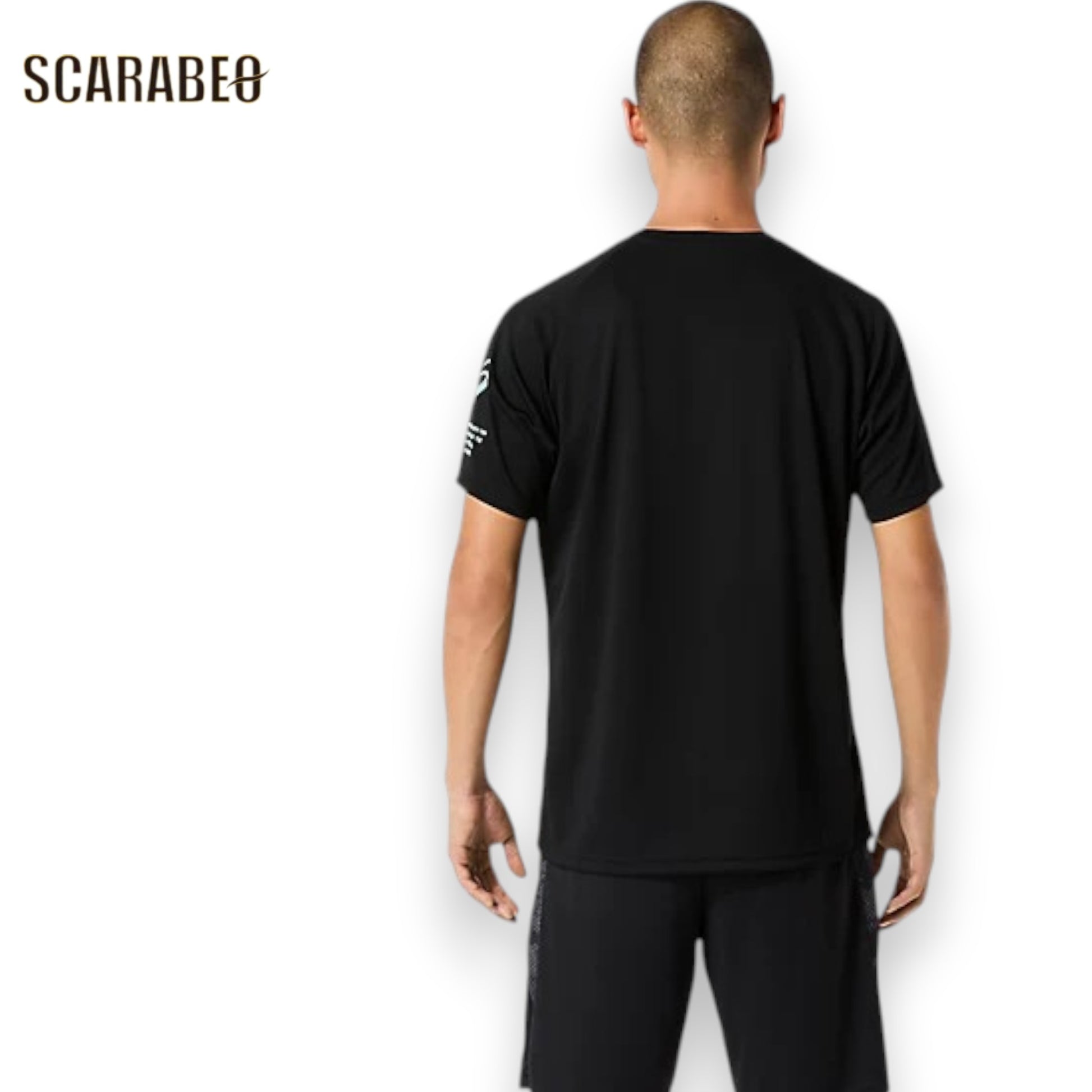 アシックス ドライロゴグラフィックTシャツ 半袖 ASICS メンズ スポーツウェア 吸汗速乾 Performance Black Illuminate Mint ブラック 2033c184-001