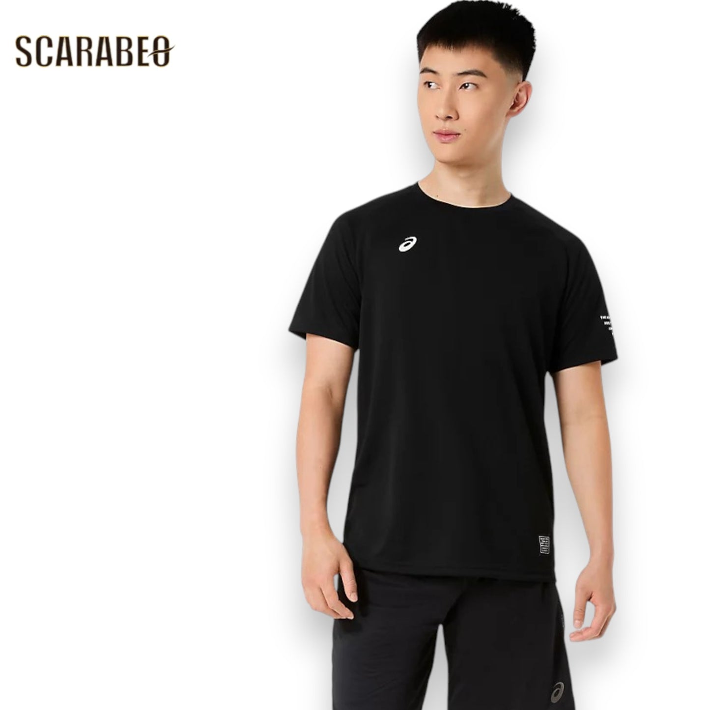 アシックス ドライロゴグラフィックTシャツ ASICS 半袖 Tシャツ メンズ スポーツウェア 吸汗速乾 ドライ トレーニング ランニング 2033c184-002