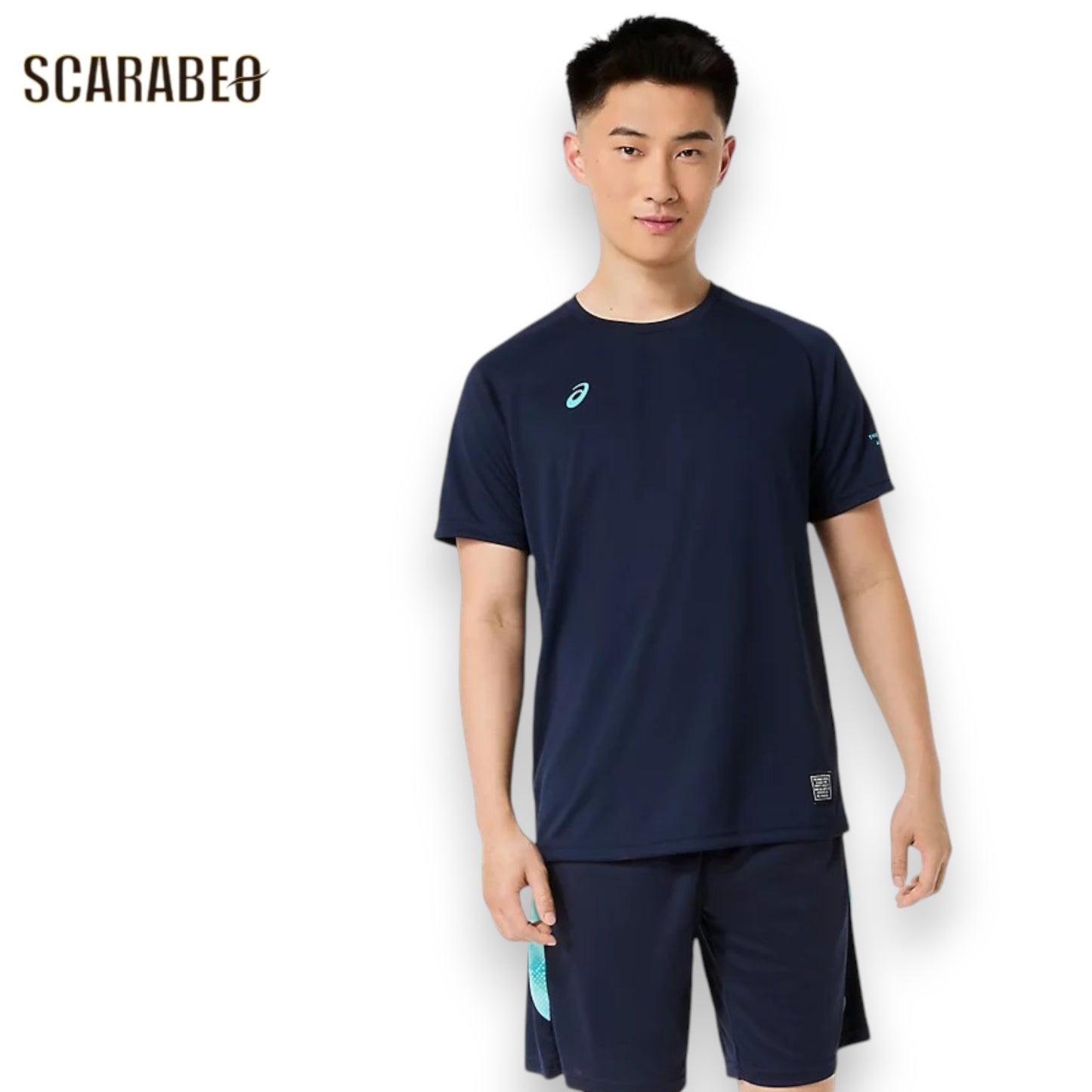 アシックス ドライ半袖シャツ Midnight ASICS メンズ 半袖 Tシャツ 吸汗速乾 スポーツウェア ASICS JAPONISM ランニング トレーニング 2033c185-400