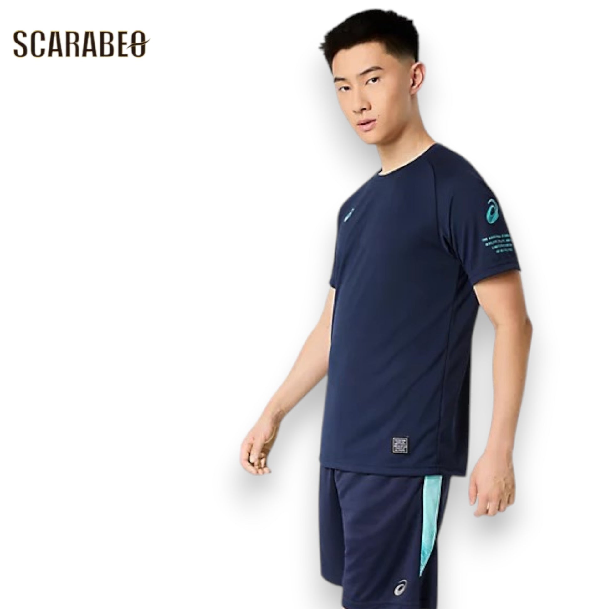 アシックス ドライ半袖シャツ Midnight ASICS メンズ 半袖 Tシャツ 吸汗速乾 スポーツウェア ASICS JAPONISM ランニング トレーニング 2033c185-400