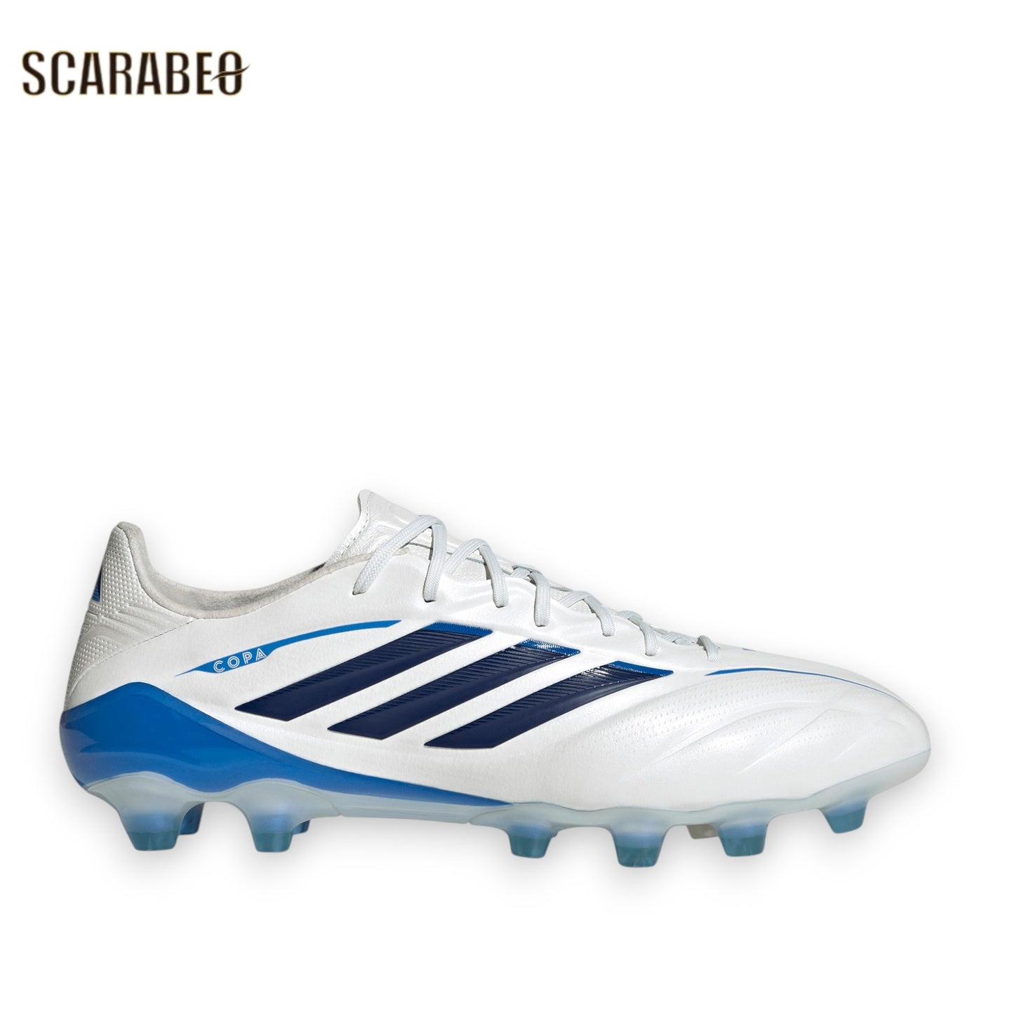 アディダス コパ ピュア 4 ELITE HG/AG JAPAN KI0595 ホワイト ネイビー ブルー adidas COPA PURE 4 サッカースパイク エリート 土 人工芝 ki0595
