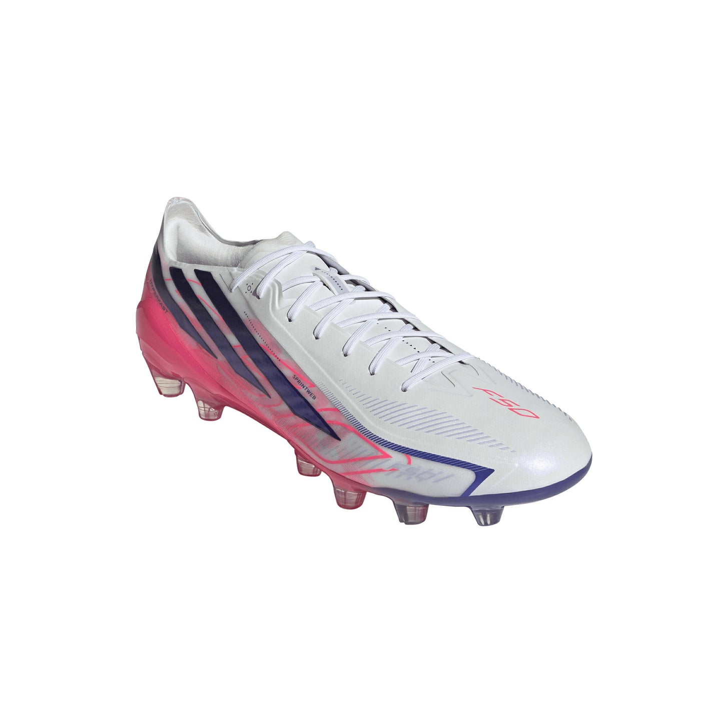 アディダス F50 HYPERFAST ELITE HG/AG JAPAN KK1038 ホワイト パープル adidas サッカースパイク エリート 土 人工芝 天然芝 CHAOS VS CONTROL PACK kk1038