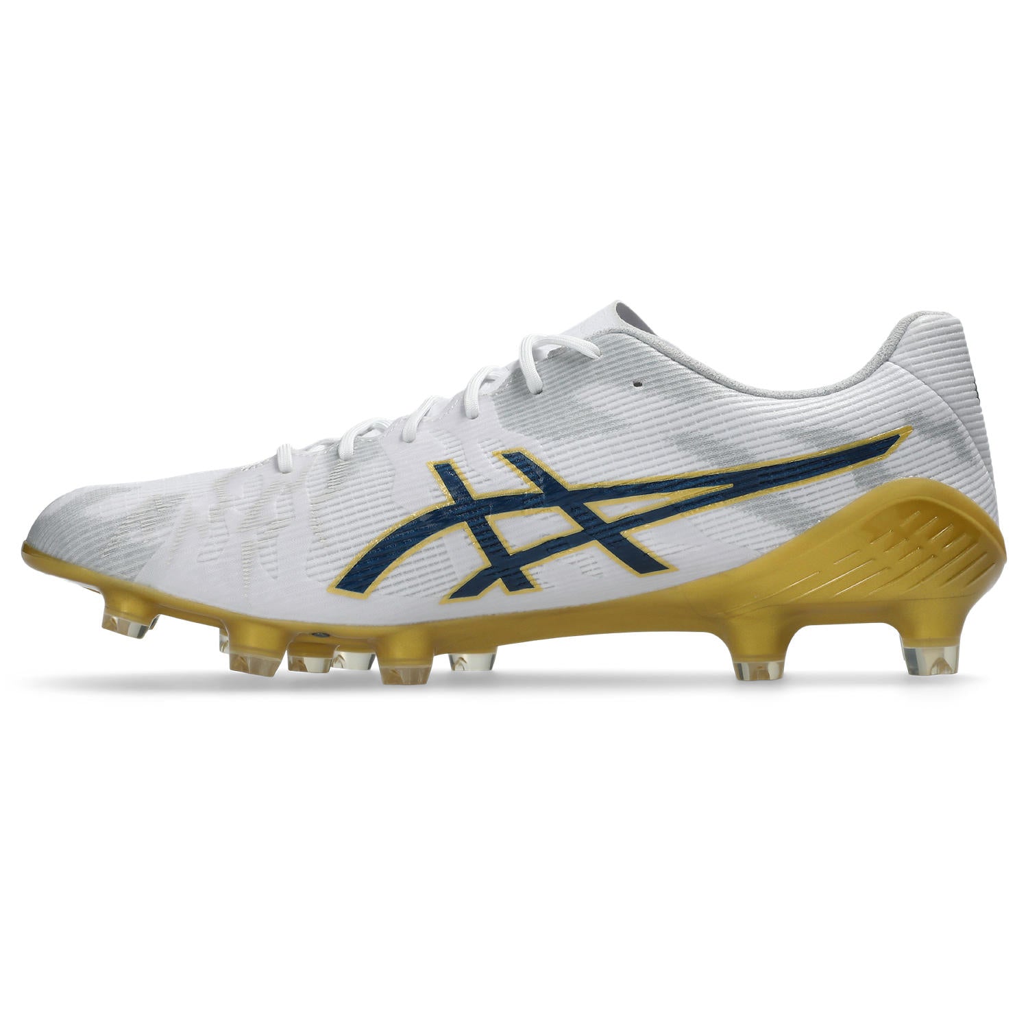 アシックス DS LIGHT ACROS 3 WHITE MIDNIGHT ASICS サッカースパイク DSライト アクロス3 メンズ フィット ホールド ACROS FIT 1101a070-110