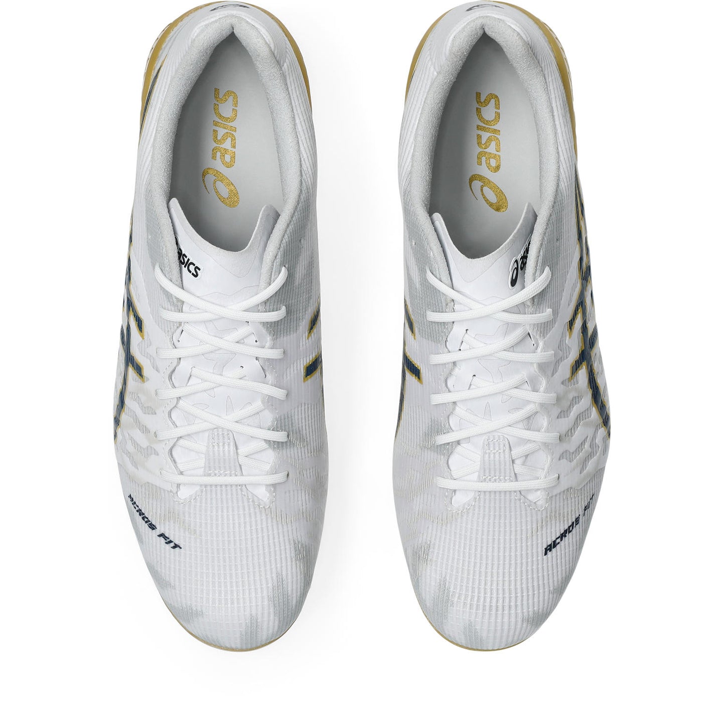 アシックス DS LIGHT ACROS 3 WHITE MIDNIGHT ASICS サッカースパイク DSライト アクロス3 メンズ フィット ホールド ACROS FIT 1101a070-110