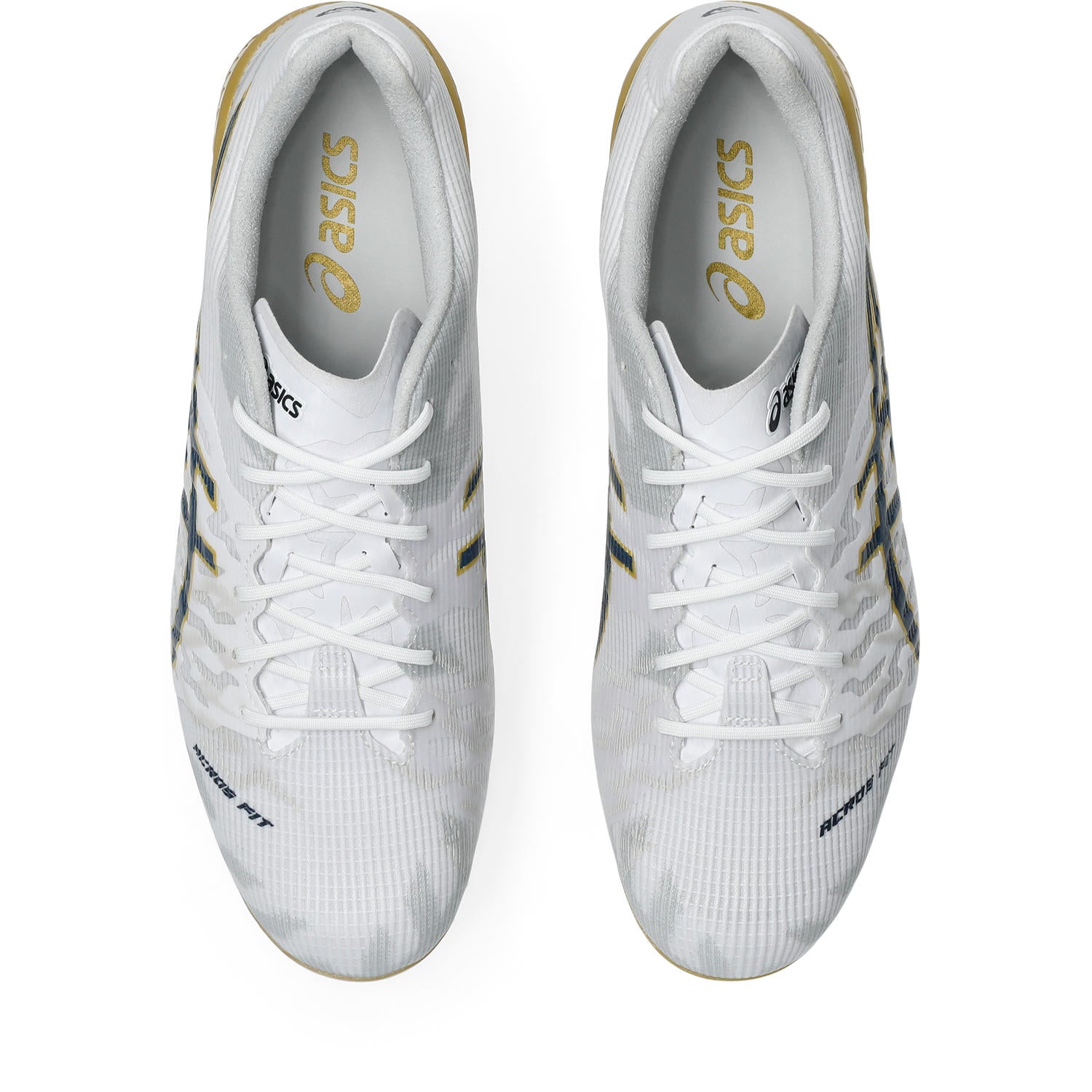 アシックス DS LIGHT ACROS 3 WHITE MIDNIGHT ASICS サッカースパイク DSライト アクロス3 メンズ フィット ホールド ACROS FIT 1101a070-110