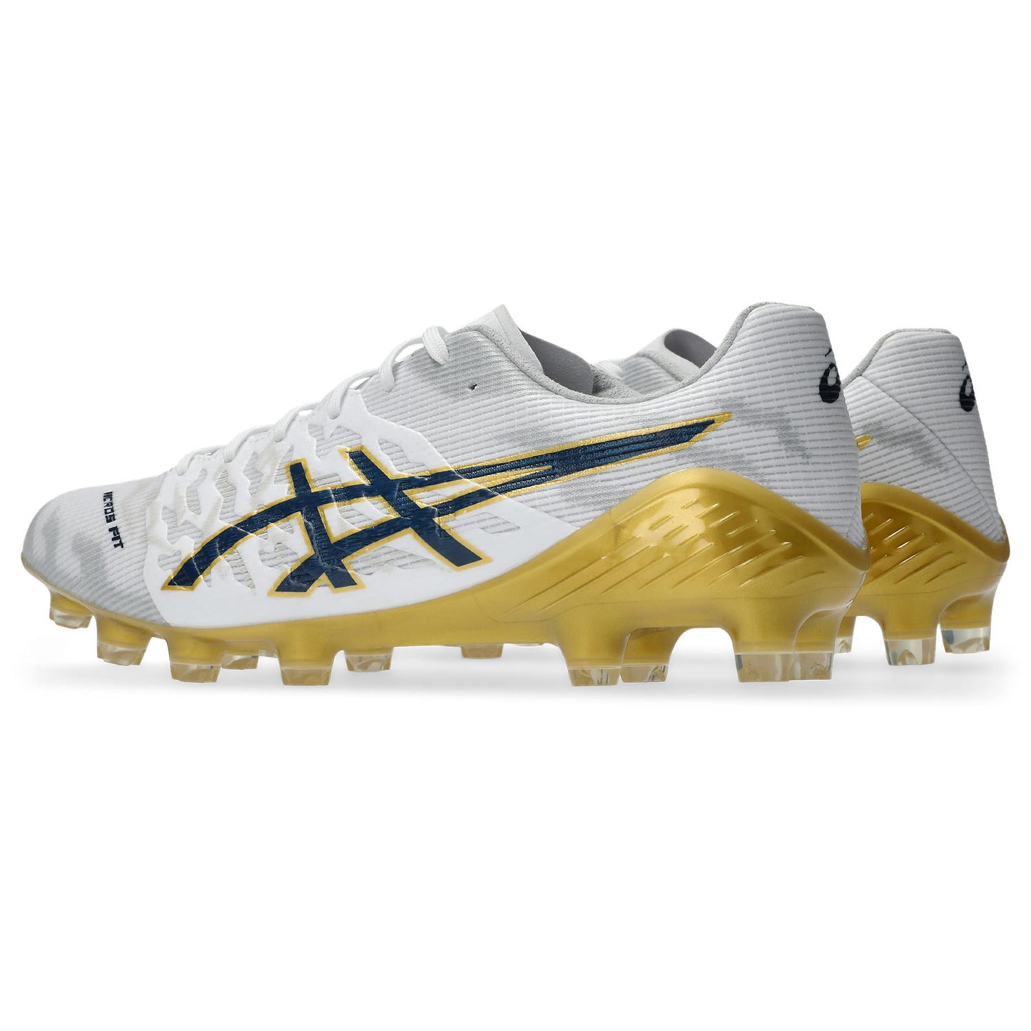 アシックス DS LIGHT ACROS 3 WHITE MIDNIGHT ASICS サッカースパイク DSライト アクロス3 メンズ フィット ホールド ACROS FIT 1101a070-110
