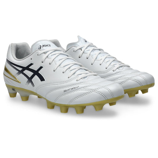アシックス DS LIGHT PRO WHITE MIDNIGHT ASICS サッカースパイク DSライト プロ メンズ SILKYWRAP fuzeGEL フィット 上位モデル 1103a126-103