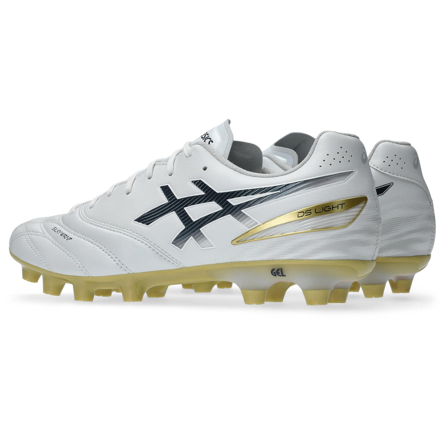 アシックス DS LIGHT PRO WHITE MIDNIGHT ASICS サッカースパイク DSライト プロ メンズ SILKYWRAP fuzeGEL フィット 上位モデル 1103a126-103
