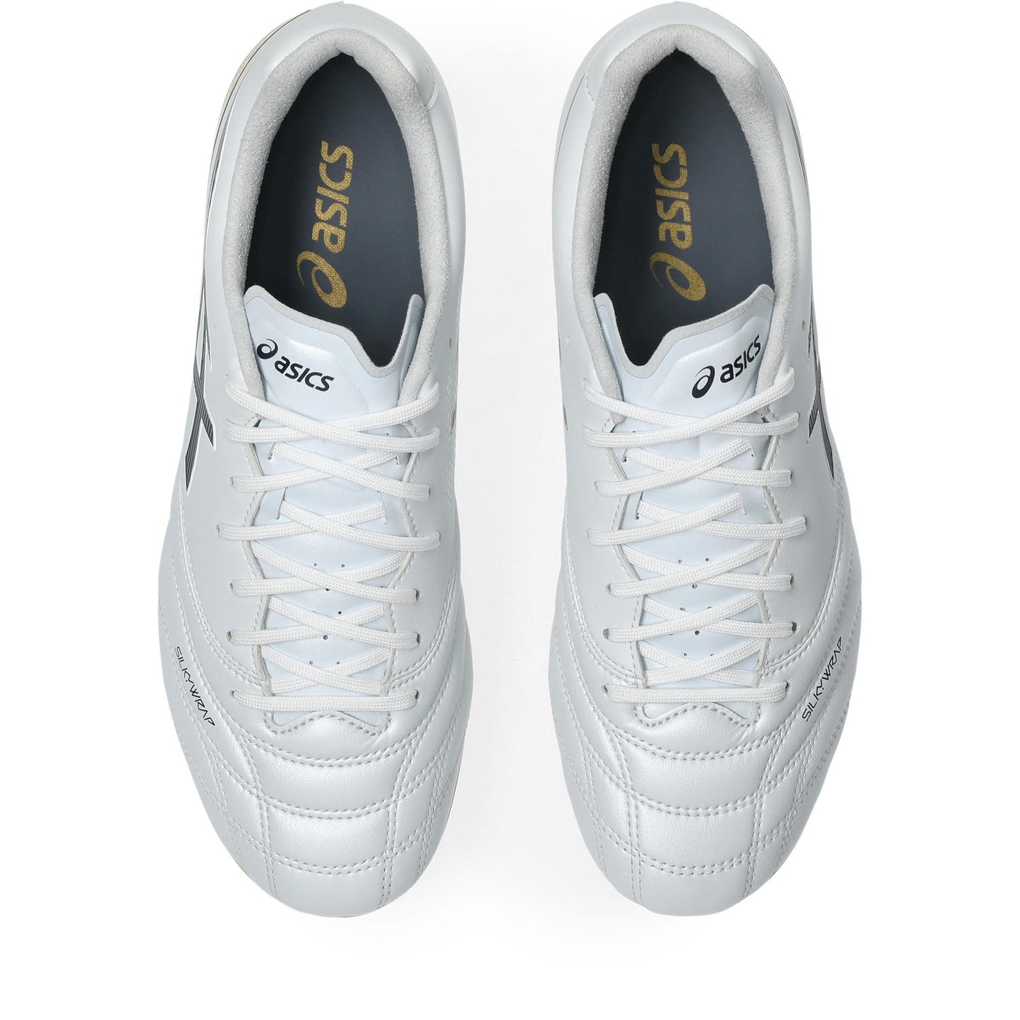 アシックス DS LIGHT PRO WIDE WHITE MIDNIGHT ASICS サッカースパイク DSライト プロ ワイド 幅広 SILKYWRAP fuzeGEL 上位モデル 1103a122-103