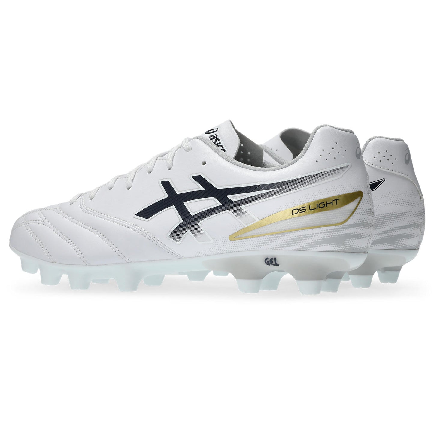 【7月23日発売開始｜予約受付中】アシックス DS LIGHT ADVANCE WIDE WHITE MIDNIGHT 103 ASICS サッカースパイク ワイド 幅広 メンズ 土 人工芝 天然芝 fuzeGEL 1103a125-103
