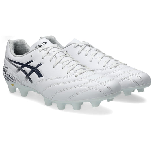 アシックス DS LIGHT CLUB WIDE WHITE MIDNIGHT 103 ASICS サッカースパイク ワイド 幅広 メンズ 土 人工芝 天然芝 エントリーモデル 1103a128-103