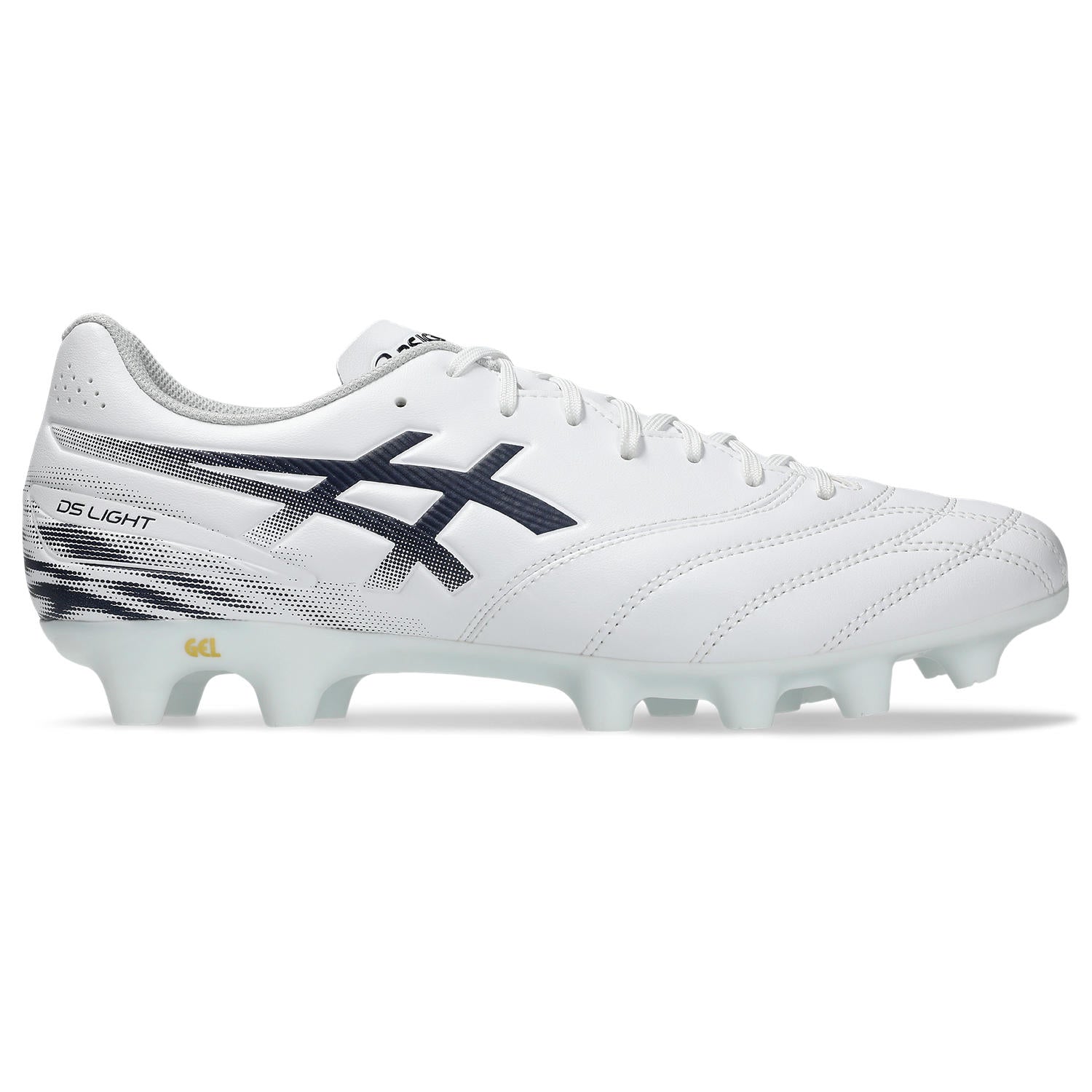 アシックス DS LIGHT CLUB WIDE WHITE MIDNIGHT 103 ASICS サッカースパイク ワイド 幅広 メンズ 土 人工芝 天然芝 エントリーモデル 1103a128-103
