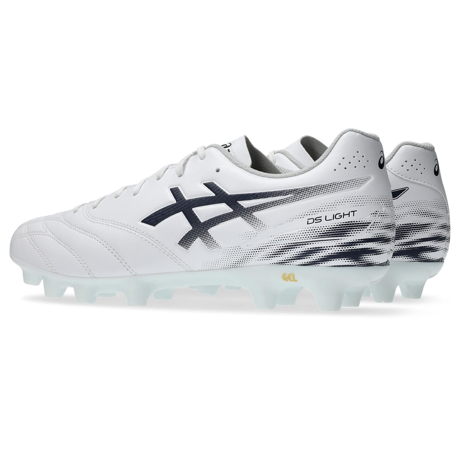 アシックス DS LIGHT CLUB WIDE WHITE MIDNIGHT 103 ASICS サッカースパイク ワイド 幅広 メンズ 土 人工芝 天然芝 エントリーモデル 1103a128-103