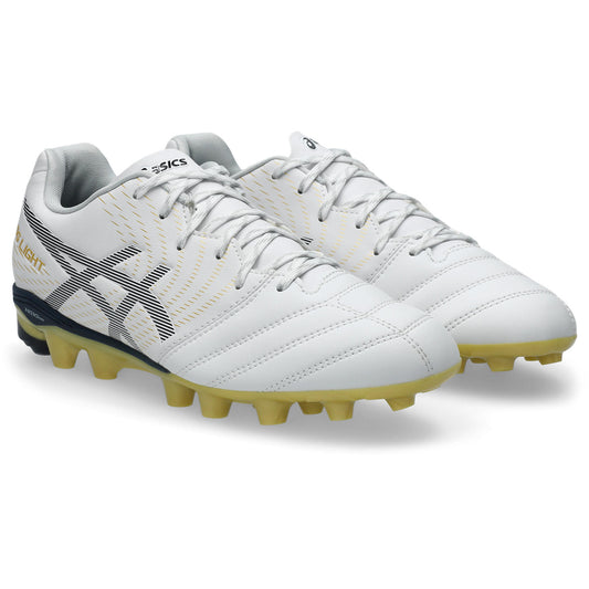 アシックス DS LIGHT JR GS WHITE MIDNIGHT 104 ASICS ジュニア サッカースパイク キッズ 固定式 土 人工芝 天然芝 1104a054-104