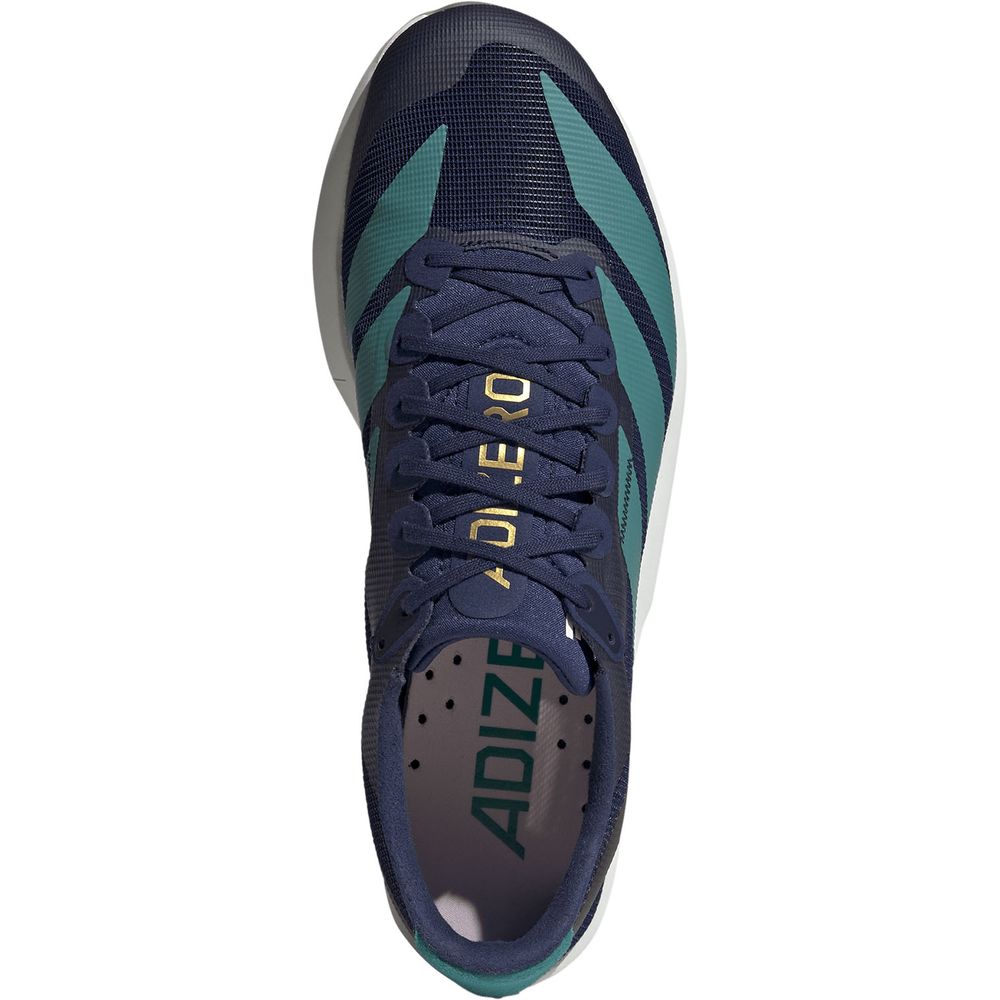 アディダス ADIZERO RC 6 KH8885 ダークブルー×Eグリーン adidas アディゼロ メンズ ランニングシューズ ジョギング マラソン Lightstrike 軽量 kh8885