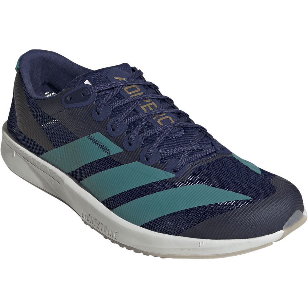 アディダス ADIZERO RC 6 KH8885 ダークブルー×Eグリーン adidas アディゼロ メンズ ランニングシューズ ジョギング マラソン Lightstrike 軽量 kh8885