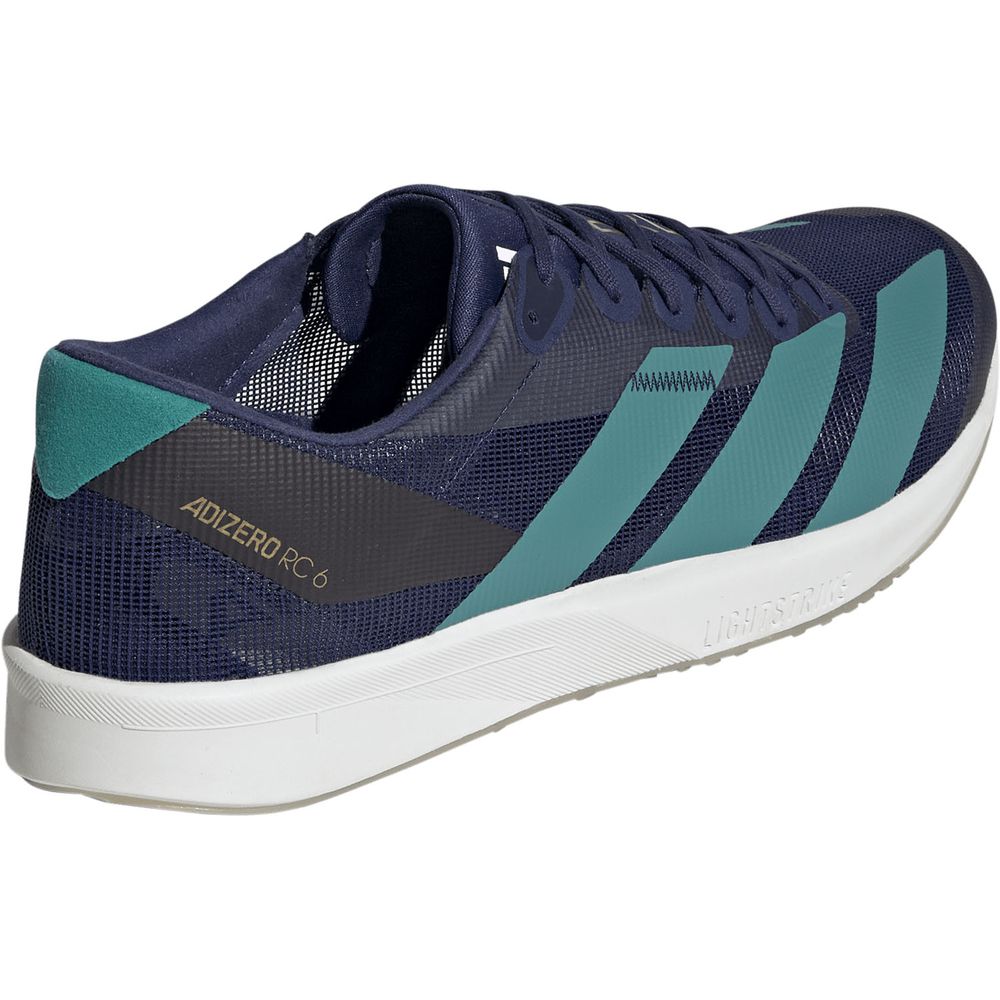 アディダス ADIZERO RC 6 KH8885 ダークブルー×Eグリーン adidas アディゼロ メンズ ランニングシューズ ジョギング マラソン Lightstrike 軽量 kh8885