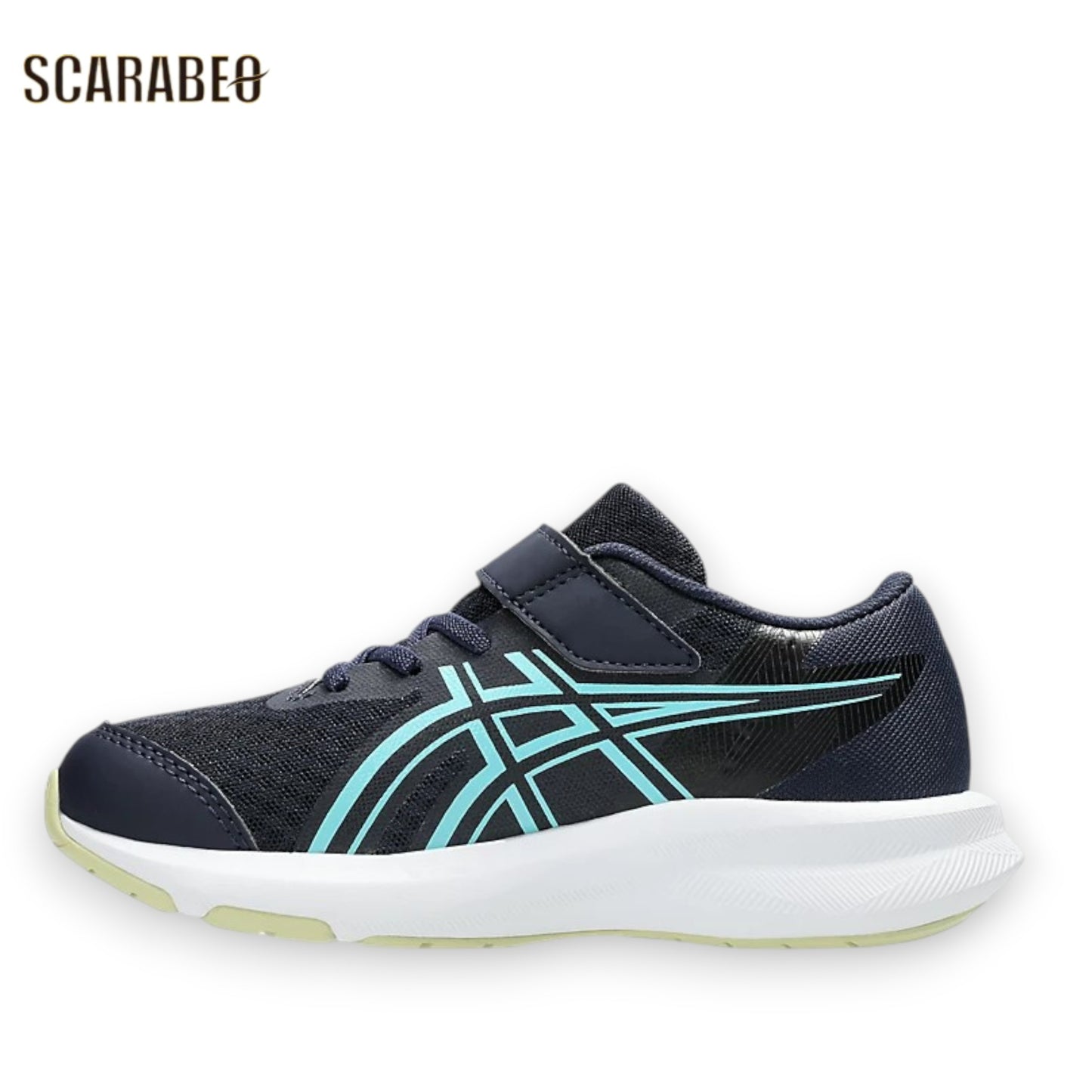 アシックス PATRIOT 14 PS Midnight Glow Green ASICS ジュニア ランニングシューズ キッズ スニーカー 運動靴 通学 軽量 1014a391-404