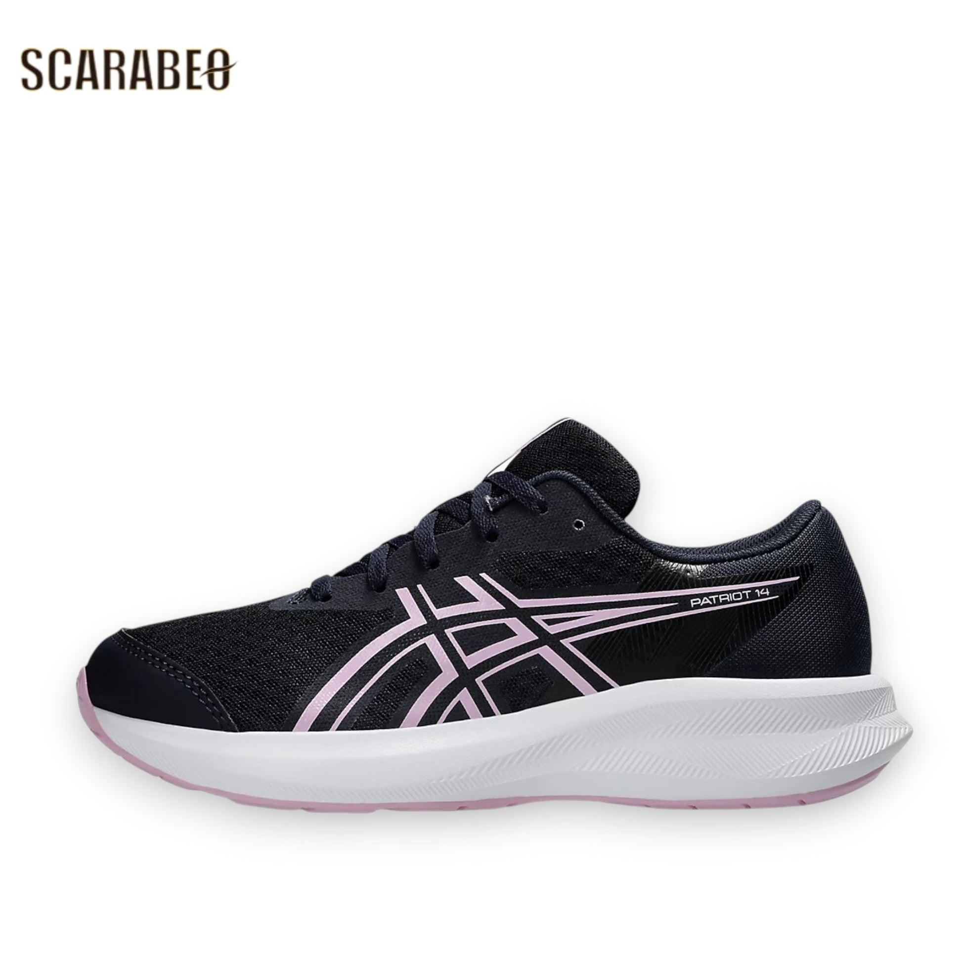 アシックス PATRIOT 14 GS Midnight Hazy Lilac ASICS ジュニア ランニングシューズ キッズ スニーカー 子供 運動靴 通学 軽量 1014a392-405