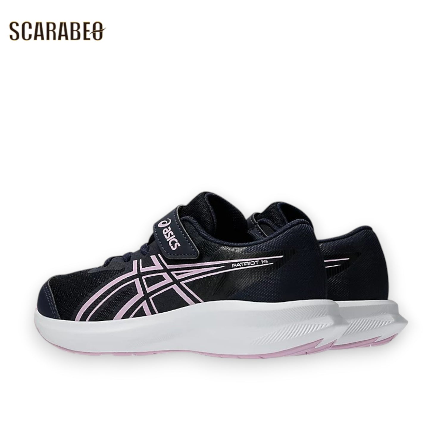 アシックス PATRIOT 14 GS Midnight Hazy Lilac ASICS ジュニア ランニングシューズ キッズ スニーカー 子供 運動靴 通学 軽量 1014a392-405
