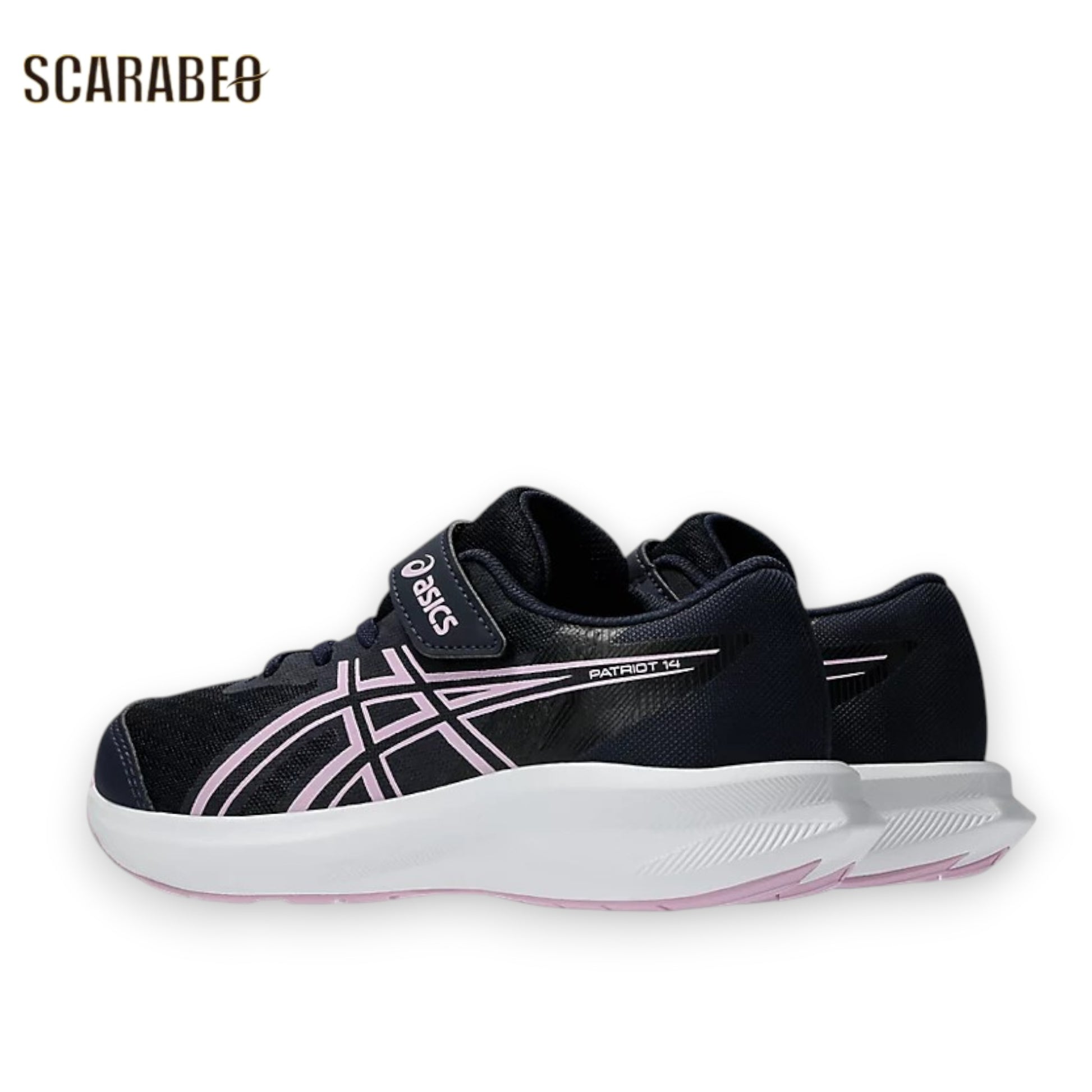 アシックス PATRIOT 14 GS Midnight Hazy Lilac ASICS ジュニア ランニングシューズ キッズ スニーカー 子供 運動靴 通学 軽量 1014a392-405