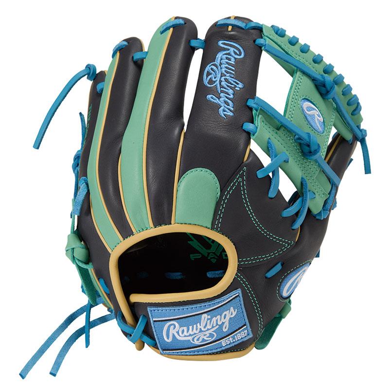 ローリングス HOH DP COLORS レディース ソフトボール グローブ 内野手用 GS6FHDR34 Rawlings 女子ソフト グラブ レディースフィット ネイビー ミント gs6fhdr34