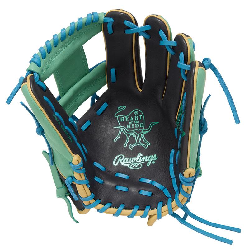 ローリングス HOH DP COLORS レディース ソフトボール グローブ 内野手用 GS6FHDR34 Rawlings 女子ソフト グラブ レディースフィット ネイビー ミント gs6fhdr34